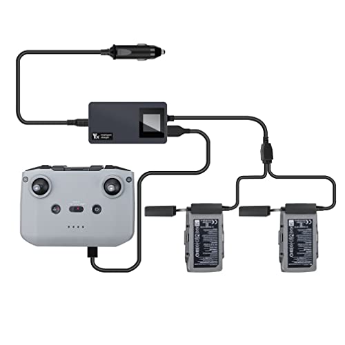 Mavic AIR 2S LCD-Autoladegerät, Intelligent Autoladegerät Kompatibel mit DJI Mavic AIR 2 / AIR 2S Drohnen Fernbedienung und Akkuladegerät von LiLiTok