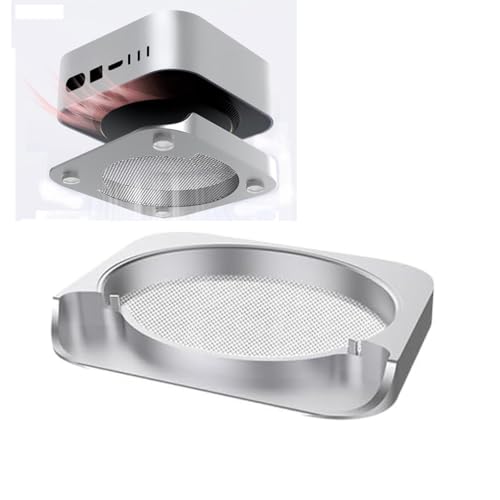 Metall-Ständer für Mac mini M4/M4 Pro 2024 Schutzhülle, Aluminium-Kühlung Ständer für Mac mini Desktop Computer M4 Pro Standfuß Kühlkörper Halterung, Staubdichtes Basis Metall-Ständer für Mac mini M4/M4 Pro 2024 Schutzhülle, Aluminium-Kühlung Ständer für Mac mini Desktop Computer M4 Pro Standfuß Kühlkörper Halterung, Staubdichtes Basis von LiLiTok