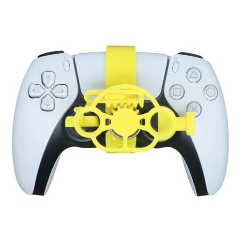 Mini-Lenkrad für PS5 und PS5 Slim Game Controller, 3D-Druck Mini-Lenkrad Ersatz Zubehör für Playstation 5 und Playstation 5 Slim Gaming Zubehör (Rot lackiert) von LiLiTok