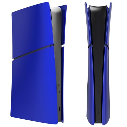 P5 Slim Schutzhülle Faceplates, Ersatzplatte Shell Haut Staubdicht ABS Case Skin Hülle für PS5 Slim Zubehör 2023 Console Faceplates (Digital Version Blau) von LiLiTok