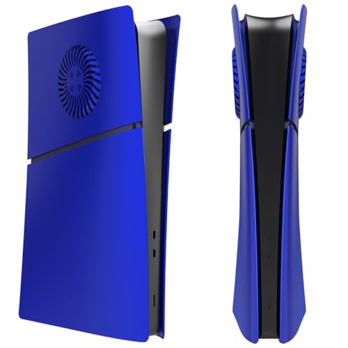P5 Slim Schutzhülle Faceplates, Kühlplatte Shell Haut Belüftet Case Skin Hülle für PS5 Slim Zubehör 2023 Console Faceplates (Digital Edition Blau) von LiLiTok