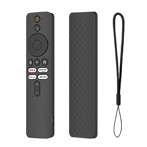Schutzhülle für Xiaomi Mi TV Box S 2nd Gen Remote Fernbedienung Silikonhülle, Stoßfeste Schutzhülle für Mi TV Stick Fernbedienung Ersatzhülle (Black) von LiLiTok