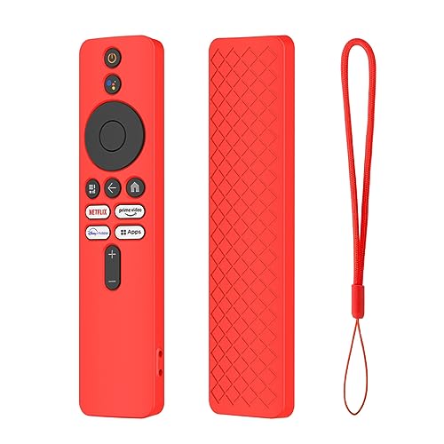 Schutzhülle für Xiaomi Mi TV Box S 2nd Gen Remote Fernbedienung Silikonhülle, Stoßfeste Schutzhülle für Mi TV Stick Fernbedienung Ersatzhülle (Rot) von LiLiTok