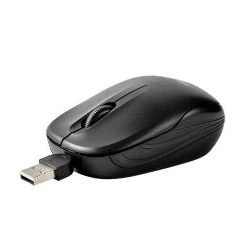 Versenkbare USB Kabel Maus Gaming-Mäuse Computermaus 1000DPI Optische Mäuse für PC Laptop von LiLiTok