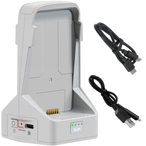 Zwei-Wege-Ladehub für DJI Flip, Schnellladegerät Digital Battery Manager Ladestation mit USB-C Kabel Kompatibel mit Flip Drohne Zubehör (ohne Akku Zwei-Wege-Ladehub für DJI Flip, Schnellladegerät Digital Battery Manager Ladestation mit USB-C Kabel Kompatibel mit Flip Drohne Zubehör (ohne Akku von LiLiTok