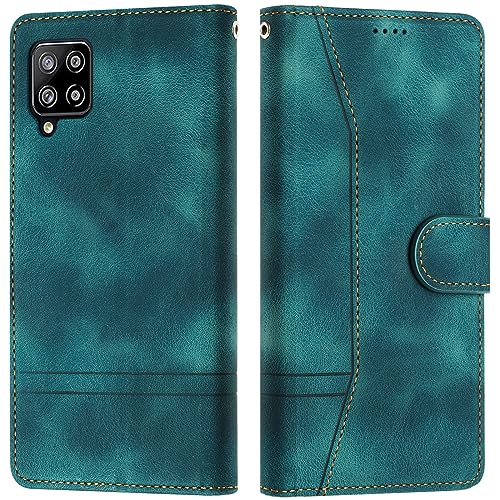 LiLuLa Kompatibel mit Samsung Galaxy A42 5G Hülle, Handyhülle Samsung A42 5G, Galaxy A42 5G Hülle Klappbar Leder Flip Wallet Case Schutzhülle Klapphülle für Samsung A42 5G Hülle Holster (Grün) von LiLuLa