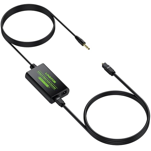 LiNKFOR 3,5mm auf SPDIF Konverter 48kHz Analog Digital Wandler Analog zu Digital Audio Konverter 3,5mm auf optisch Konverter mit 1m optischem Kabel für PS3 DVD Sky Xbox HDTV Blu-Ray-Player von LiNKFOR