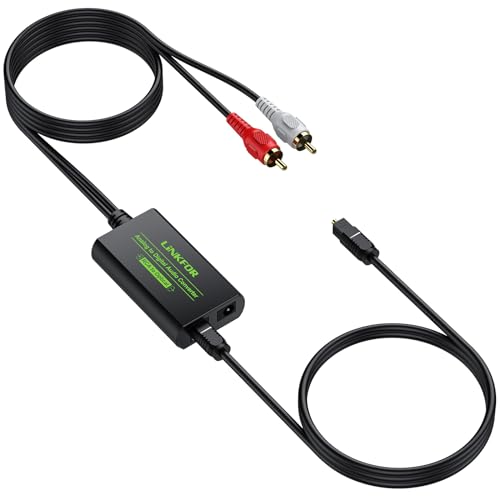 LiNKFOR Analog zu Digital Audio Konverter 48kHz Analog Digital Wandler RCA auf SPDIF Konverter RCA auf optisch Konverter mit 1.1m optischem Kabel für PS3 DVD Sky Xbox HDTV Blu-Ray-Player LiNKFOR Analog zu Digital Audio Konverter 48kHz Analog Digital Wandler RCA auf SPDIF Konverter RCA auf optisch Konverter mit 1.1m optischem Kabel für PS3 DVD Sky Xbox HDTV Blu-Ray-Player von LiNKFOR