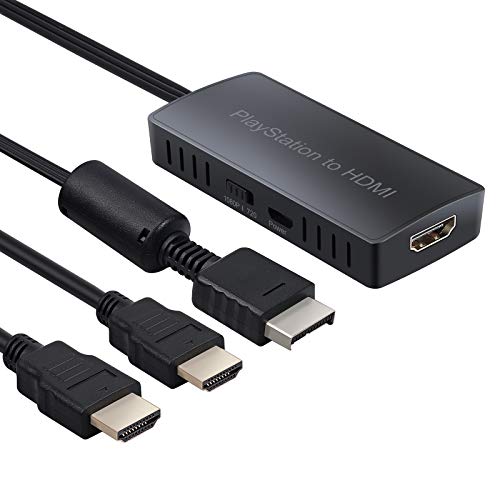 LiNKFOR PS123 zu HDMI Konverter Adapter 1080P HD Link Kabel für PS1 PS2 PS3 Bessere Farbsättigung Kompatibel mit PS1/2/3 zu HDMI von LiNKFOR