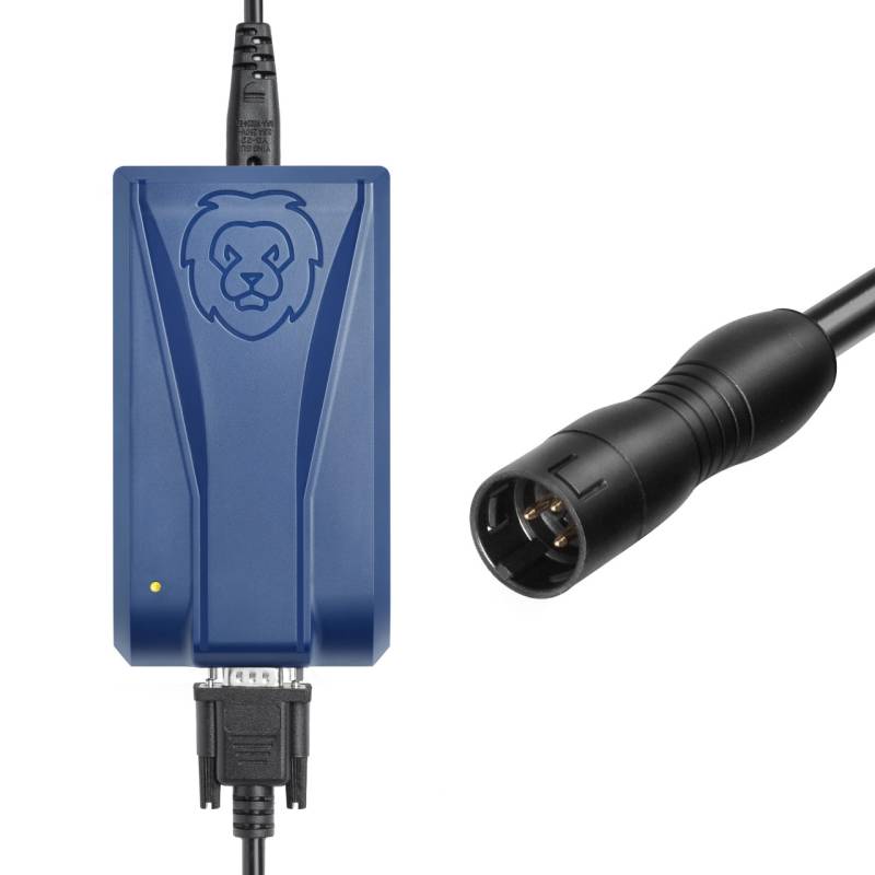 ONgineer LiON one4all Reiseladegerät für E-Bike und E-Scooter 36 V mit Binder 3-Pin Stecker und Transporttasche, EU-Version von LiON