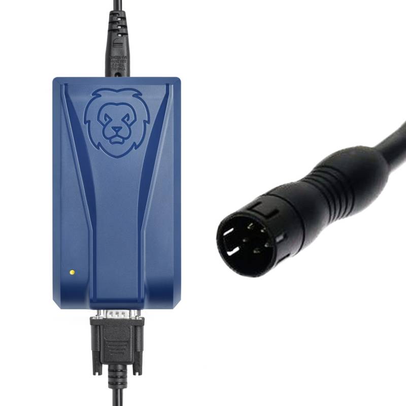 ONgineer LiON one4all Reiseladegerät für E-Bike und E-Scooter 36 V mit Binder 5-Pin Stecker und Transporttasche, EU-Version von LiON