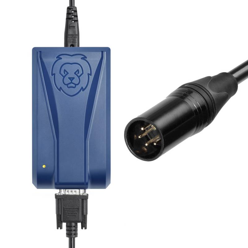 ONgineer LiON one4all Reiseladegerät für E-Bike und E-Scooter 36 V mit XLR 4-Pin Stecker und Transporttasche, EU-Version von LiON