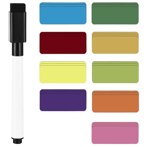 72 Stk Magnetstreifen Beschreibbar, 80 x 30 mm Magnetschilder zum Beschriften, Bunte Magnet Etiketten, Magnetische Etiketten für Magnete Whiteboard Magnettafeln Kühlschrank Magnete zum Beschriften 72 Stk Magnetstreifen Beschreibbar, 80 x 30 mm Magnetschilder zum Beschriften, Bunte Magnet Etiketten, Magnetische Etiketten für Magnete Whiteboard Magnettafeln Kühlschrank Magnete zum Beschriften von LiYiJiKeJi
