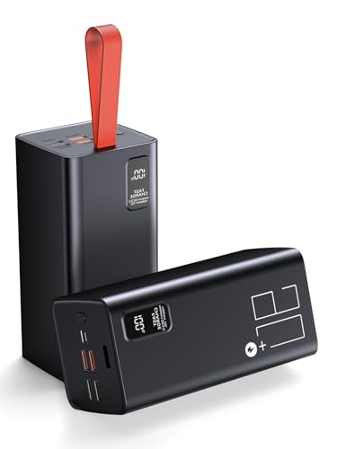 【90000mAh Titanium Power Bank】30W USB-C PD Schnellladung, 5-Port Akku Pack für Laptops, Campingausrüstung und längere Reisen von Liahomco
