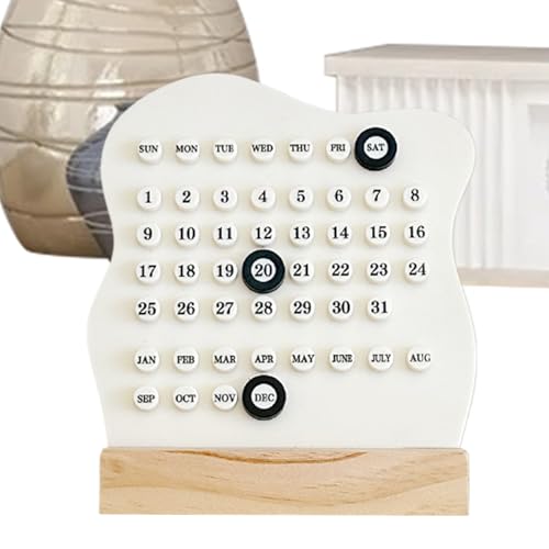 Liakyunf Holz Kalender | Täglicher Perpetual Schreibtischkalender Mit Modernem Design,Ästhetisches Büromaterial Hausdekoration Deko Für Hotel Büro Klassenzimmer Liakyunf Holz Kalender | Täglicher Perpetual Schreibtischkalender Mit Modernem Design,Ästhetisches Büromaterial Hausdekoration Deko Für Hotel Büro Klassenzimmer von Liakyunf