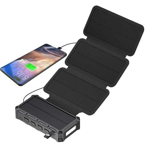 Liakyunf Solarladegerät Powerbank - Handkurbel-Akkuladegerät Mit Integrierter LED-Beleuchtung,Tragbare Klappbare Powerbank Für Camping Angeln Wandern Radfahren Outdoor Liakyunf Solarladegerät Powerbank - Handkurbel-Akkuladegerät Mit Integrierter LED-Beleuchtung,Tragbare Klappbare Powerbank Für Camping Angeln Wandern Radfahren Outdoor von Liakyunf
