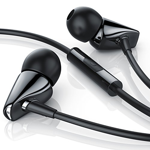 Liam & Daan In Ear Headset Kopfhörer mit Mikrofon - Keramik Ohrhörer fürs Smartphone Handy Tablet – 3,5 mm Klinkenanschluss - Kabelsteuerung - verstärktes Kabel - LD Design von Liam & Daan