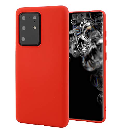 Liamoo Hülle kompatibel mit Samsung Galaxy S20 Ultra vollfarbige TPU Schutzhülle - Case - flexibel Schutz Cover rot Liamoo Hülle kompatibel mit Samsung Galaxy S20 Ultra vollfarbige TPU Schutzhülle - Case - flexibel Schutz Cover rot von Liamoo