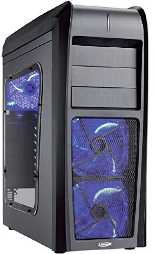 Lancool K63 PC Gehäuse (Mini ITX, 3X 5,25 extern, 6X 3,5 intern, 4X 2,5 intern, 2X eSATA, USB 3.0) schwarz von Lian Li