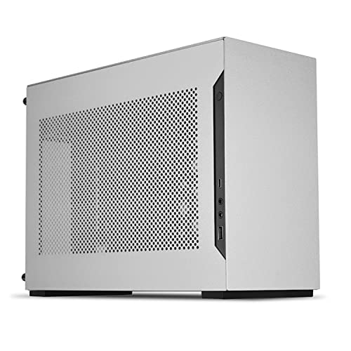 Lian Li DAN Cases A4-H2O A4 Mini-ITX Gehäuse, PCIE4.0 Riserkabel - Silber Mini-Tower Gaming-Gehäus von Lian Li