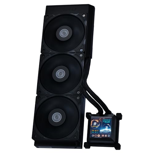 Lian Li HydroShift LCD 360S - 360mm Radiator AIO Wasserkühlung - 3x 120 mm PWM Hochleistungs-Lüfter - 2,88" LCD Display - CPU Wasserkühler für Intel LGA 1700 - AMD Sockel AM4 / AM5 - schwarz Lian Li HydroShift LCD 360S - 360mm Radiator AIO Wasserkühlung - 3x 120 mm PWM Hochleistungs-Lüfter - 2,88" LCD Display - CPU Wasserkühler für Intel LGA 1700 - AMD Sockel AM4 / AM5 - schwarz von Lian Li