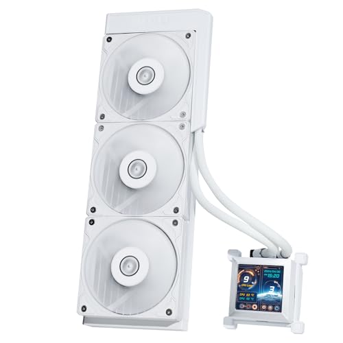 Lian Li HydroShift LCD 360S - 360mm Radiator AIO Wasserkühlung - 3x 120 mm PWM Hochleistungs-Lüfter - 2,88" LCD Display - CPU Wasserkühler für Intel LGA 1700 - AMD Sockel AM4 / AM5 - weiß Lian Li HydroShift LCD 360S - 360mm Radiator AIO Wasserkühlung - 3x 120 mm PWM Hochleistungs-Lüfter - 2,88" LCD Display - CPU Wasserkühler für Intel LGA 1700 - AMD Sockel AM4 / AM5 - weiß von Lian Li