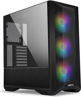Lian Li LANCOOL II MESH RGB - Midi Tower - PC - Schwarz - Transparent - ATX - EATX - ITX - micro ATX - Netz - Stahl - Gehärtetes Glas - Multi (Lancool II mesh C RGB black) von Lian Li