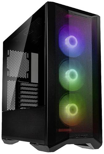 Lian Li LANCOOL II Mesh C RGB Midi-Tower PC-Gehäuse, Gaming-Gehäuse Schwarz 3 Vorinstallierte LED von Lian Li
