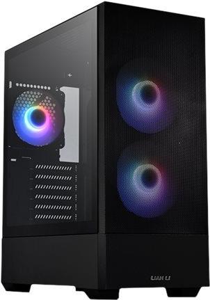 Lian Li Lancool 205 MESH Micro Tower - Micro-ATX - Seitenteil mit Fenster (gehärtetes Glas) - keine Spannungsversorgung - Schwarz - USB/Audio (LANCOOL 205M Mesh Black) von Lian Li