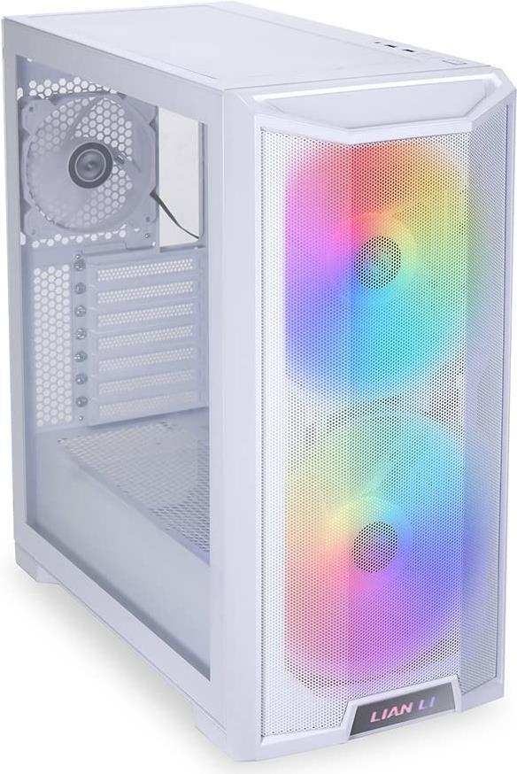 Lian Li Lancool-215 - Midi Tower - PC - Weiß - ATX - EATX - ITX - Mini-ATX - SGCC - Gehärtetes Glas - Gaming (LANCOOL 215WHITE) von Lian Li