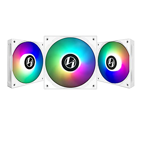 Lian-Li ST120 RGB PWM 3er pack Lüfter inkl. Controller, 120mm lüfter rgb, Fans & Cooling, Gehäuselüfter 120mm rgb, Fan Controller Pc, Gaming Pc Lüfter, Weiß von Lian Li