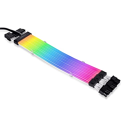 Lian-Li Strimer Plus V2 Triple 8-Pin RGB VGA-Kabel, (PW12-PV2 schwarz) von Lian Li