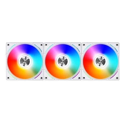 Lian-Li UNI FAN AL120 RGB PWM Lüfter, 3er Pack inkl. Controller - 120mm, weiß von Lian Li