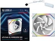 Lian Li UNI FAN SL Wireless ARGB PWM Lüfter - Reverse Blade 120 mm weiß (12RSL1W1W) von Lian Li