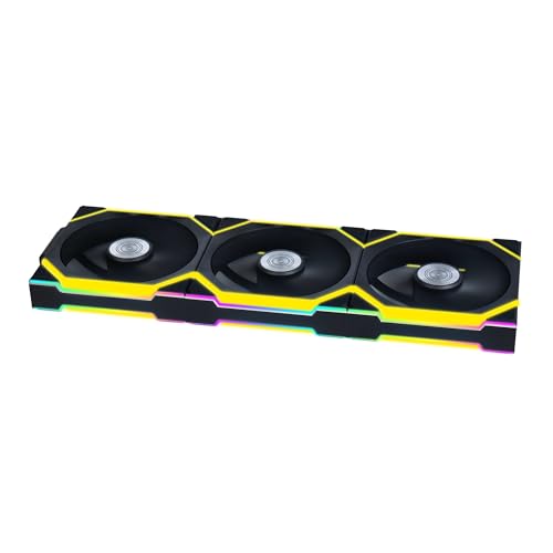Lian Li UNI FAN SL Wireless PC Lüfter 120mm RGB – 3er Pack Gaming PC Lüfter Schwarz | PWM Lüfter - 40 ARGB LEDs - bis 2.000 U/min - Stecksystem - hoher Airflow - Vibrationsarm - Leise Lian Li UNI FAN SL Wireless PC Lüfter 120mm RGB – 3er Pack Gaming PC Lüfter Schwarz | PWM Lüfter - 40 ARGB LEDs - bis 2.000 U/min - Stecksystem - hoher Airflow - Vibrationsarm - Leise von Lian Li