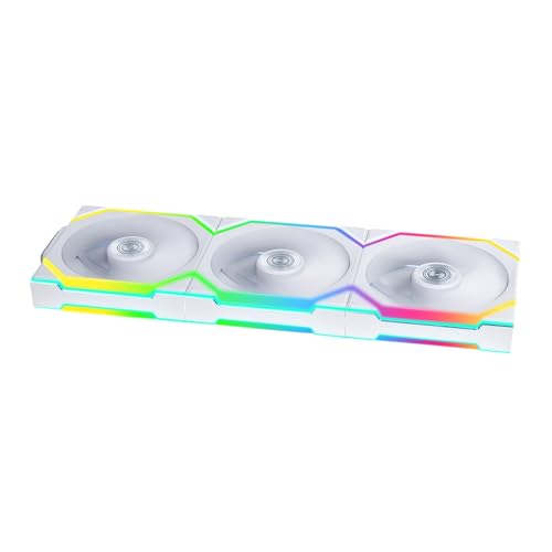 Lian Li UNI FAN SL Wireless PC Lüfter 120mm RGB – 3er Pack Reverse Blade Gaming PC Weiß | PWM Lüfter - 40 ARGB LEDs - bis 2.000 U/min - Stecksystem - hoher Airflow - Vibrationsarm - Leise Lian Li UNI FAN SL Wireless PC Lüfter 120mm RGB – 3er Pack Reverse Blade Gaming PC Weiß | PWM Lüfter - 40 ARGB LEDs - bis 2.000 U/min - Stecksystem - hoher Airflow - Vibrationsarm - Leise von Lian Li