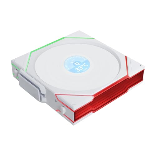 Lian Li UNI FAN TL Wireless LCD PC Lüfter 120mm RGB – Gaming PC Lüfter Weiß | PWM Lüfter - 26 ARGB LEDs - bis 1.900 U/min - Stecksystem - hoher Airflow - Vibrationsarm - Leise von Lian Li