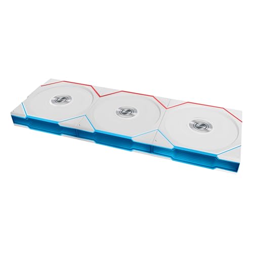 Lian Li UNI FAN TL Wireless PC Lüfter 120mm RGB – 3er Pack Reverse Blade Gaming PC Lüfter Weiß | PWM Lüfter - 26 ARGB LEDs - bis 2.300 U/min - Stecksystem - hoher Airflow - Vibrationsarm - Leise von Lian Li