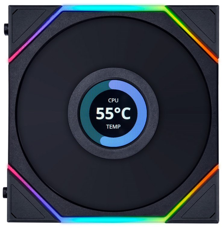 TL LCD (120mm) Lüfter schwarz von Lian Li