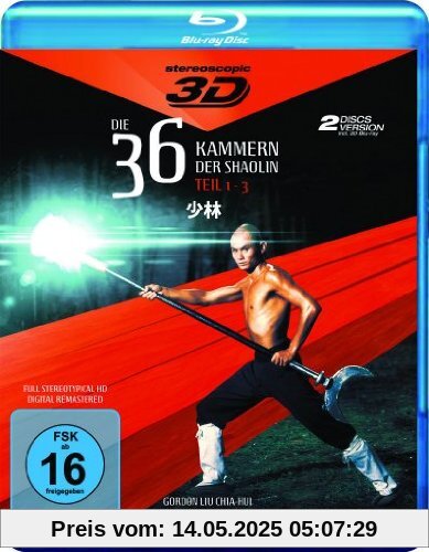 Die 36 Kammern der Shaolin - Teil 1-3 [3D Blu-ray] von Liu Chia-Liang