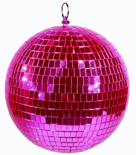 LiangTing 20,3 cm große Spiegel-Discokugel – Coole und lustige hängende Party-Discokugel für große Party-Dekorationen, Rosa LiangTing 20,3 cm große Spiegel-Discokugel – Coole und lustige hängende Party-Discokugel für große Party-Dekorationen, Rosa von LiangTing