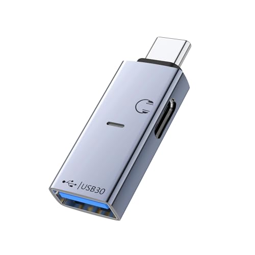 Liaoan USB C zu USB 3.0 OTG Adapter 2-in-1 mit Anzeigeleuchte, unterstützt Kopfhörer Audio Wiedergabe und Datenübertragung, kann synchron Arbeiten, geeignet für Mobile USB, Maus, Tastatur Konverter. Liaoan USB C zu USB 3.0 OTG Adapter 2-in-1 mit Anzeigeleuchte, unterstützt Kopfhörer Audio Wiedergabe und Datenübertragung, kann synchron Arbeiten, geeignet für Mobile USB, Maus, Tastatur Konverter. von Liaoan