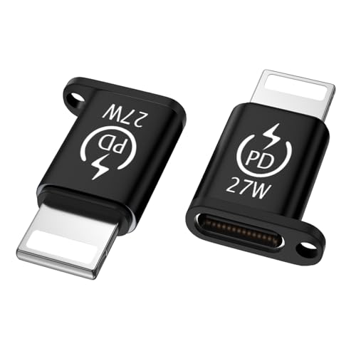 USB C auf Lig-htn-ing Adapter, Lig-htn-ing auf USB C Adapter 27W PD Schnellladung und Datenübertragung, USB C Buchse auf i-OS Stecker, unterstützt Keine Kopfhörer- und OTG-Funktionen USB C auf Lig-htn-ing Adapter, Lig-htn-ing auf USB C Adapter 27W PD Schnellladung und Datenübertragung, USB C Buchse auf i-OS Stecker, unterstützt Keine Kopfhörer- und OTG-Funktionen von Liaoan