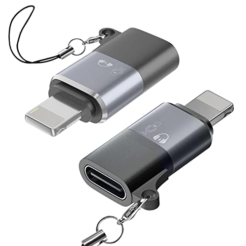 USB C auf Lightning Adapter, OTG , geeignet für den Anschluss zwischen Mobiltelefonen, Tablets und USB-Flash-Laufwerken, Mikrofonen,Kartenlesern, Soundkarten, Mäusen und Tastaturen von Liaoan