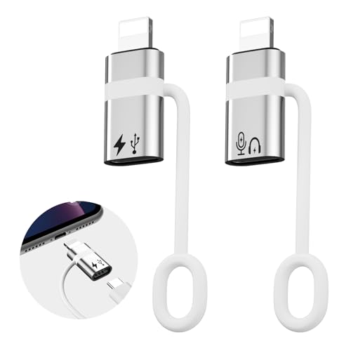 USB C auf Lightning Adapter,Lightning OTG Adapter,geeignet für den Anschluss zwischen Mobiltelefonen,Tablets und USB-Flash-Laufwerken,Mikrofonen,Kartenlesern,Soundkarten,Mäusen und Tastaturen-weiß von Liaoan