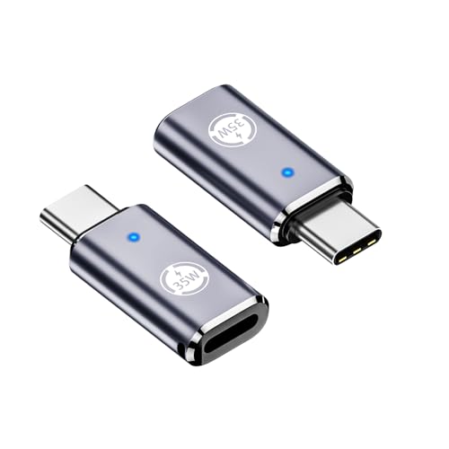 USB C-to Lig-htn-ing Adapter, 35W PD Anschluss, 2-teiliges Set, kompatibel mit Phone 15 Serie und Anderen C-Typ Geräten, Schnellladung, graues Design. Unterstützt Keine Kopfhörer- und OTG-Funktionen von Liaoan
