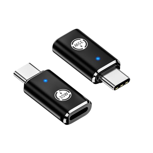 USB C-to Lightning Adapter, 35W PD Anschluss, 2-teiliges Set, kompatibel mit iPhone 15 Serie und anderen C-Typ Geräten, Schnellladung, schwarzes Design. Unterstützt keine Kopfhörer- und OTG-Funktionen von Liaoan
