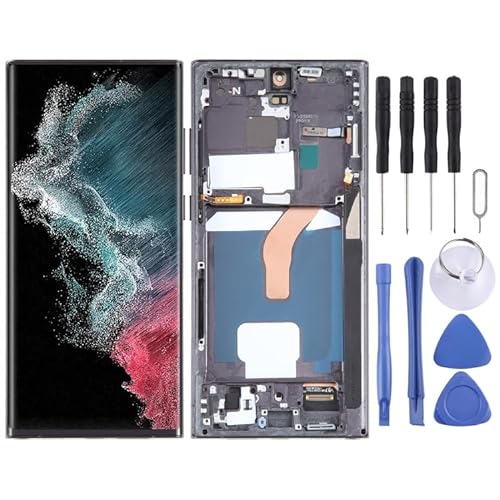 Für Galaxy LCD Bildschirm Für for Galaxy S22 Ultra 5G SM-S908U US Edition OLED LCD-Bildschirm Digitalisierer Vollmontage mit Rahmen (schwarz) Für Galaxy LCD Bildschirm von Liaoxig