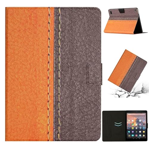 Tablet Hülle für Amazon Kindle Fire HD 7 2019/2017/2015 Stitching Solid Color Smart Leder Tablet Hülle Tablet Hülle von Liaoxig