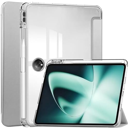 Tablet Hülle für OnePlus Pad 3-Fold Clear Back Cover Leder Smart Tablet Hülle Tablet Hülle von Liaoxig